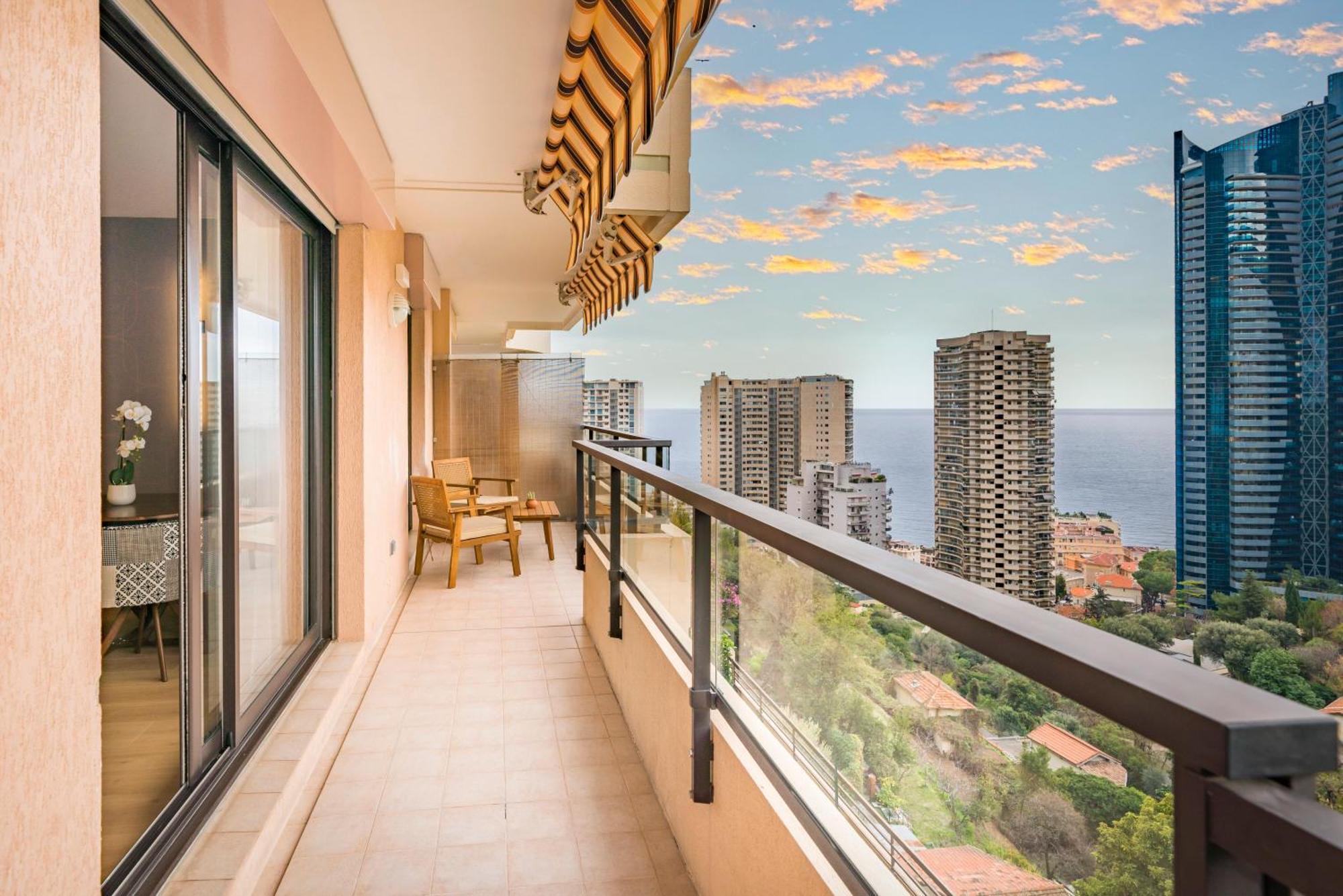 5mn Monaco - Vue mer - Parking - Piscine - BB Daire Beausoleil Dış mekan fotoğraf