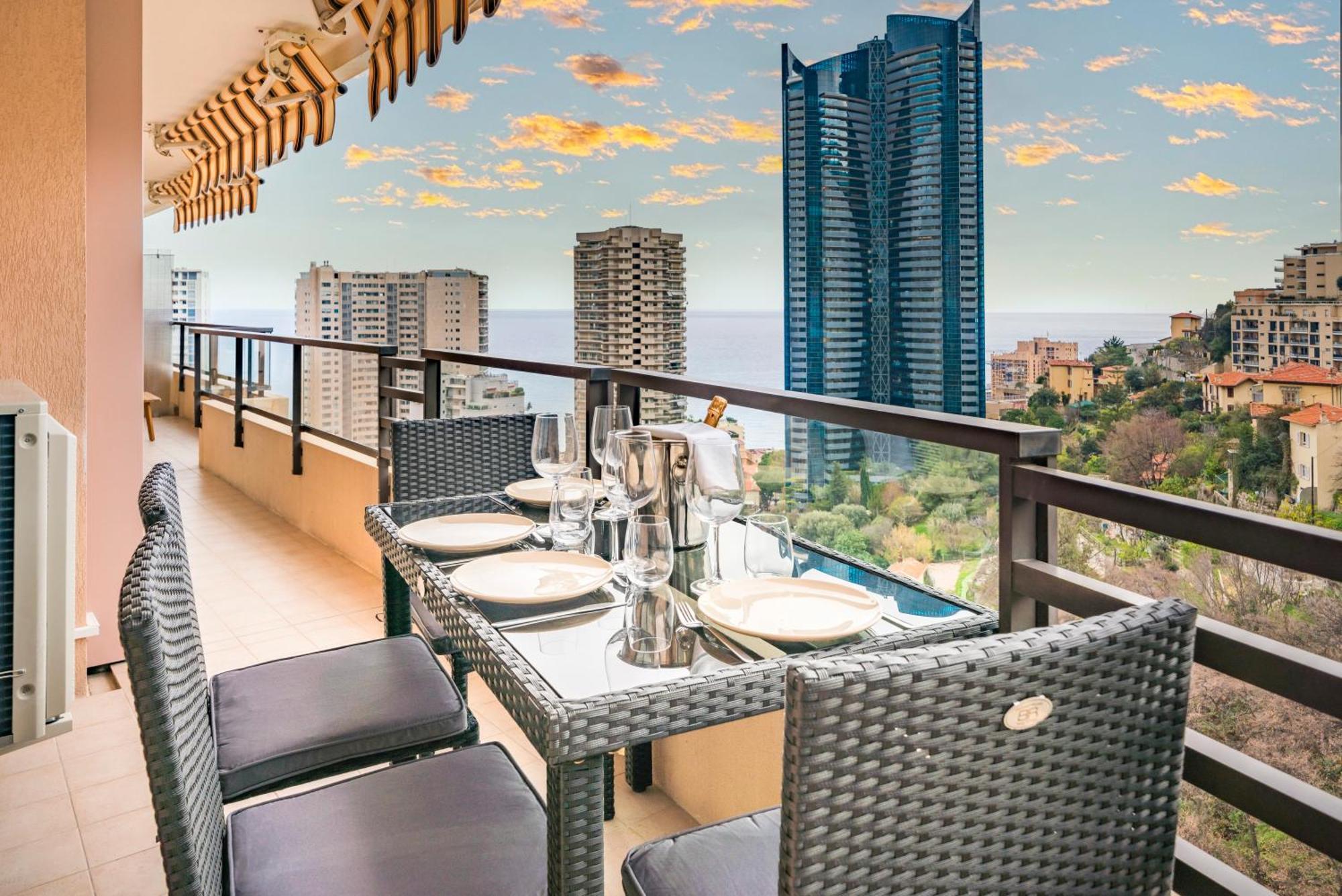 5mn Monaco - Vue mer - Parking - Piscine - BB Daire Beausoleil Dış mekan fotoğraf