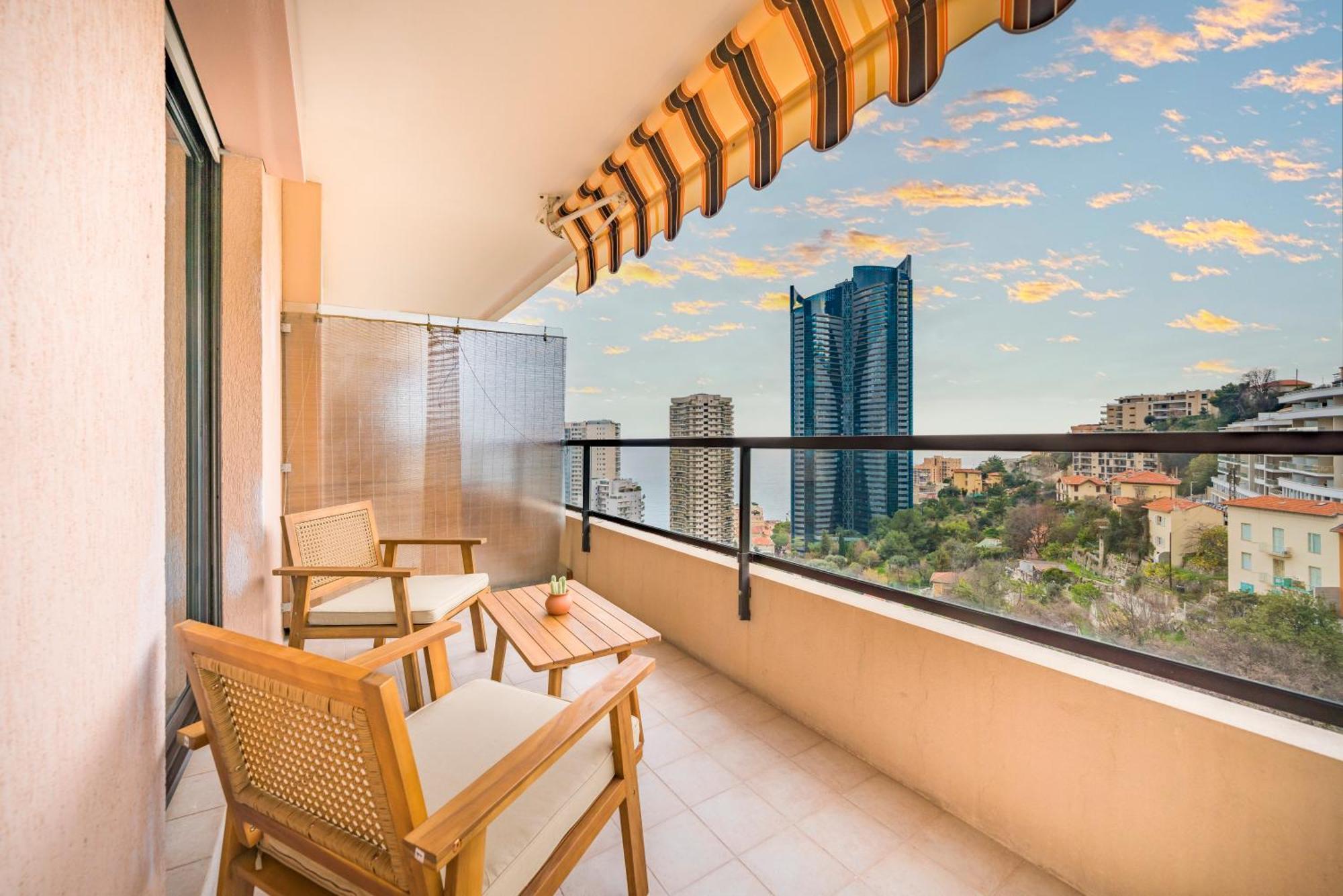 5mn Monaco - Vue mer - Parking - Piscine - BB Daire Beausoleil Dış mekan fotoğraf