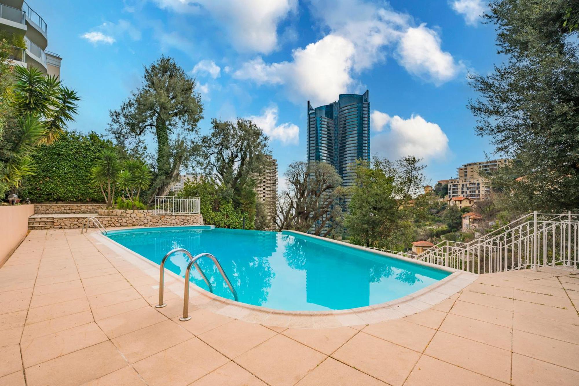 5mn Monaco - Vue mer - Parking - Piscine - BB Daire Beausoleil Dış mekan fotoğraf