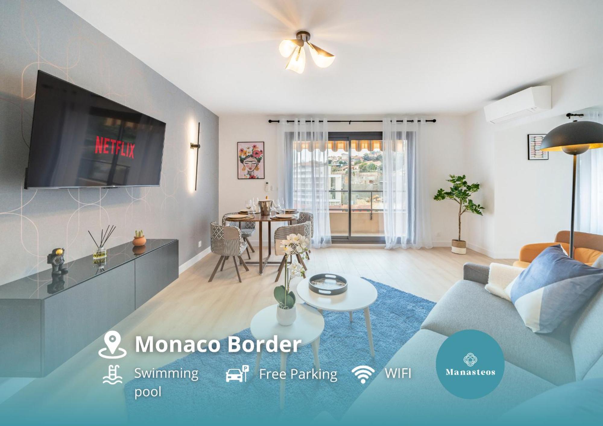 5mn Monaco - Vue mer - Parking - Piscine - BB Daire Beausoleil Dış mekan fotoğraf